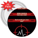 Twenty One Pilots Album Lyrics 3  Button (10 pack)