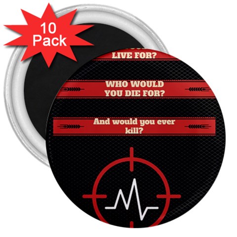 Twenty One Pilots Album Lyrics 3  Magnet (10 pack) from ArtsNow.com Front