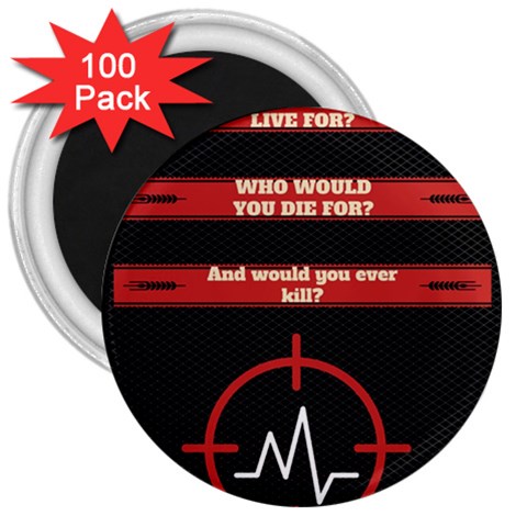 Twenty One Pilots Album Lyrics 3  Magnet (100 pack) from ArtsNow.com Front