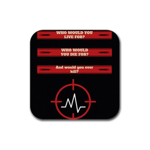 Twenty One Pilots Album Lyrics Rubber Square Coaster (4 pack) from ArtsNow.com Front