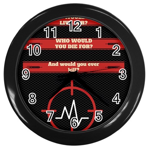 Twenty One Pilots Album Lyrics Wall Clock (Black) from ArtsNow.com Front