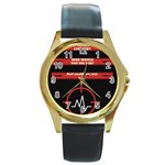 Twenty One Pilots Album Lyrics Round Gold Metal Watch