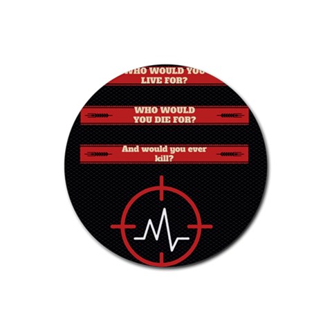 Twenty One Pilots Album Lyrics Rubber Round Coaster (4 pack) from ArtsNow.com Front