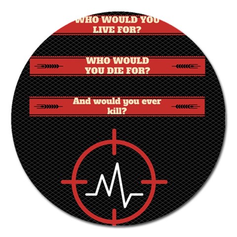 Twenty One Pilots Album Lyrics Magnet 5  (Round) from ArtsNow.com Front
