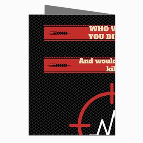 Twenty One Pilots Album Lyrics Greeting Card from ArtsNow.com Right