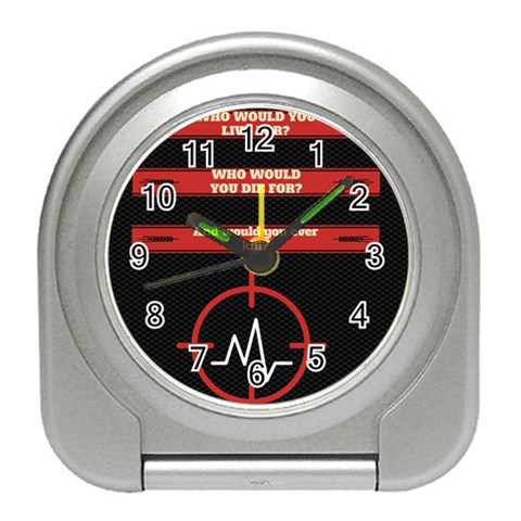 Twenty One Pilots Album Lyrics Travel Alarm Clock from ArtsNow.com Front