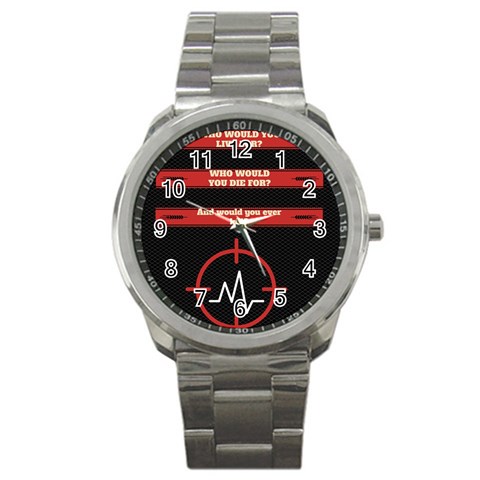Twenty One Pilots Album Lyrics Sport Metal Watch from ArtsNow.com Front