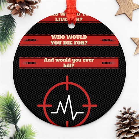 Twenty One Pilots Album Lyrics Round Ornament (Two Sides) from ArtsNow.com Front
