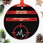 Twenty One Pilots Album Lyrics Round Ornament (Two Sides)