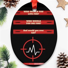 Twenty One Pilots Album Lyrics Oval Ornament (Two Sides) from ArtsNow.com Front