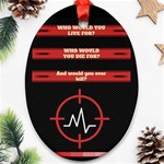 Twenty One Pilots Album Lyrics Oval Ornament (Two Sides)