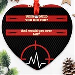 Twenty One Pilots Album Lyrics Heart Ornament (Two Sides)