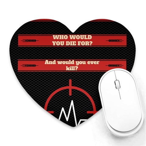 Twenty One Pilots Album Lyrics Heart Mousepad from ArtsNow.com Front