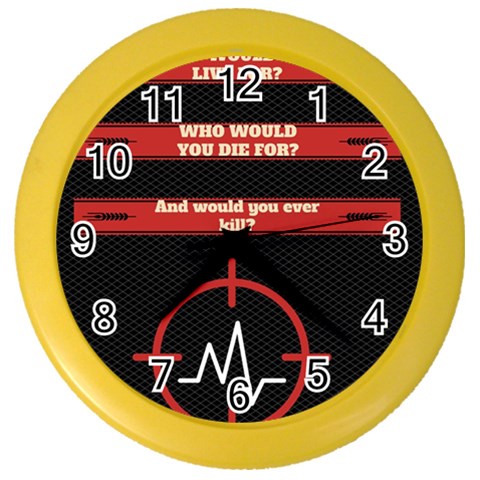 Twenty One Pilots Album Lyrics Color Wall Clock from ArtsNow.com Front