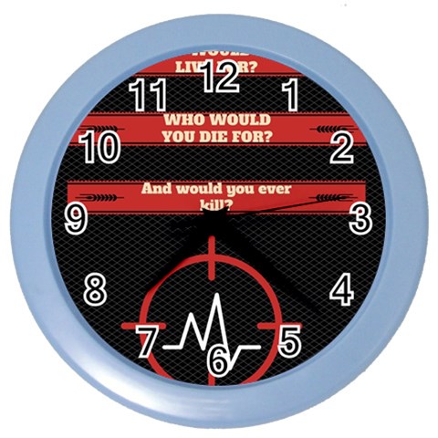 Twenty One Pilots Album Lyrics Color Wall Clock from ArtsNow.com Front