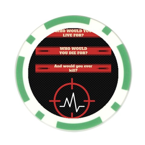 Twenty One Pilots Album Lyrics Poker Chip Card Guard from ArtsNow.com Front