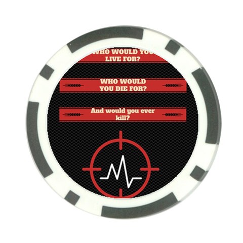 Twenty One Pilots Album Lyrics Poker Chip Card Guard from ArtsNow.com Back