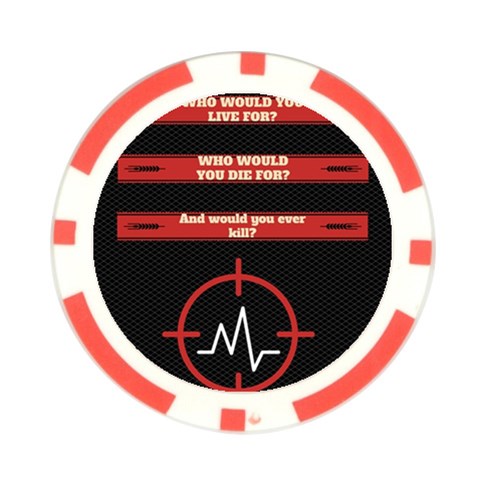 Twenty One Pilots Album Lyrics Poker Chip Card Guard from ArtsNow.com Back