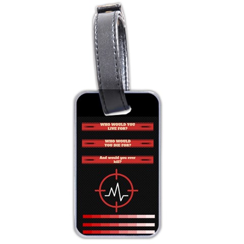 Twenty One Pilots Album Lyrics Luggage Tag (two sides) from ArtsNow.com Front