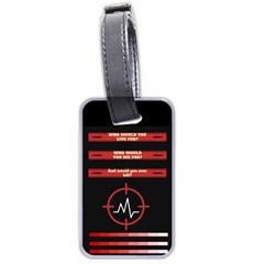 Twenty One Pilots Album Lyrics Luggage Tag (two sides) from ArtsNow.com Front