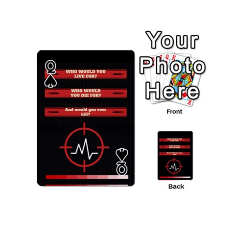 Queen Twenty One Pilots Album Lyrics Playing Cards 54 (Mini) from ArtsNow.com Front - SpadeQ