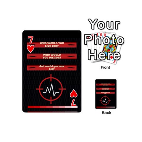 Twenty One Pilots Album Lyrics Playing Cards 54 (Mini) from ArtsNow.com Front - Heart7