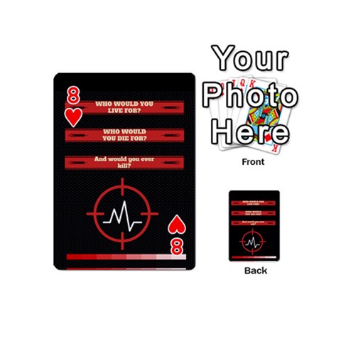 Twenty One Pilots Album Lyrics Playing Cards 54 (Mini) from ArtsNow.com Front - Heart8