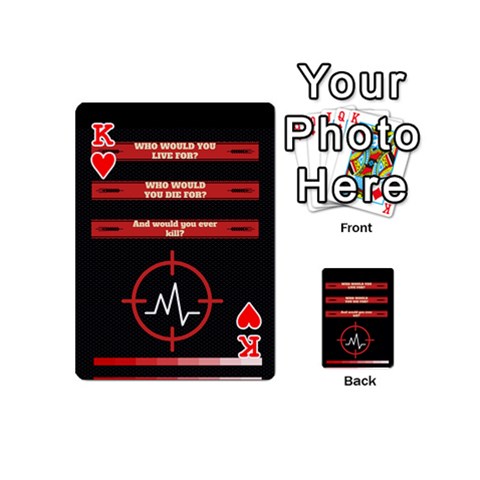 King Twenty One Pilots Album Lyrics Playing Cards 54 (Mini) from ArtsNow.com Front - HeartK