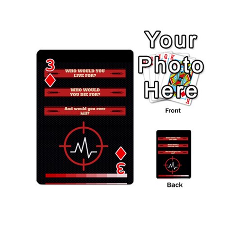 Twenty One Pilots Album Lyrics Playing Cards 54 (Mini) from ArtsNow.com Front - Diamond3