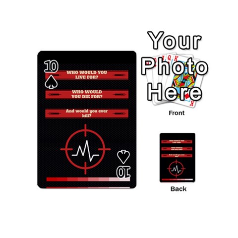 Twenty One Pilots Album Lyrics Playing Cards 54 (Mini) from ArtsNow.com Front - Spade10