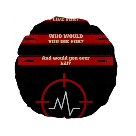 Twenty One Pilots Album Lyrics Standard 15  Premium Round Cushion  from ArtsNow.com Front