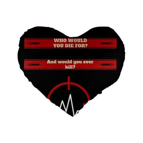 Twenty One Pilots Album Lyrics Standard 16  Premium Heart Shape Cushion  from ArtsNow.com Front