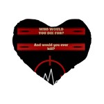 Twenty One Pilots Album Lyrics Standard 16  Premium Heart Shape Cushion 