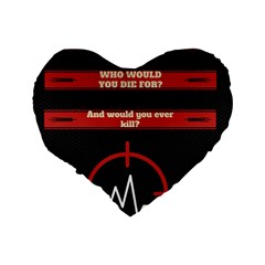 Twenty One Pilots Album Lyrics Standard 16  Premium Heart Shape Cushion  from ArtsNow.com Back
