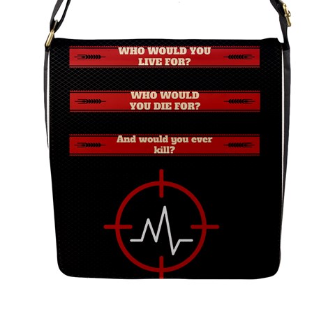 Twenty One Pilots Album Lyrics Flap Closure Messenger Bag (L) from ArtsNow.com Front