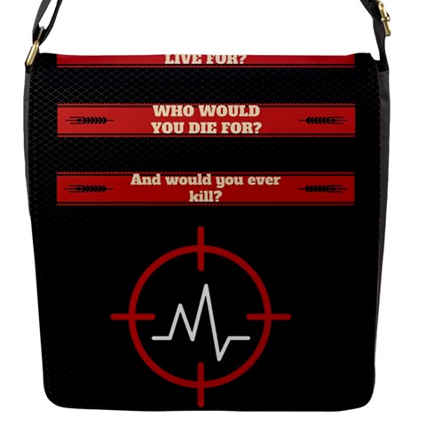 Twenty One Pilots Album Lyrics Flap Closure Messenger Bag (S) from ArtsNow.com Front