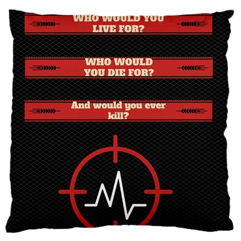 Twenty One Pilots Album Lyrics Standard Flano Cushion Case (One Side) from ArtsNow.com Front