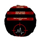 Twenty One Pilots Album Lyrics Standard 15  Premium Flano Round Cushion 