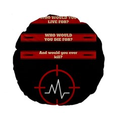 Twenty One Pilots Album Lyrics Standard 15  Premium Flano Round Cushion  from ArtsNow.com Back