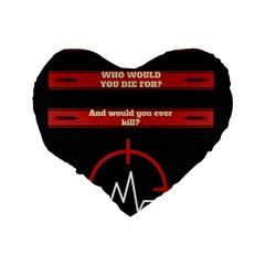 Twenty One Pilots Album Lyrics Standard 16  Premium Flano Heart Shape Cushion  from ArtsNow.com Back