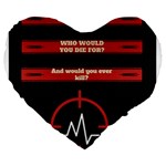Twenty One Pilots Album Lyrics Large 19  Premium Flano Heart Shape Cushion