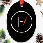 Twenty One Pilots Band Logo Ornament (Oval)