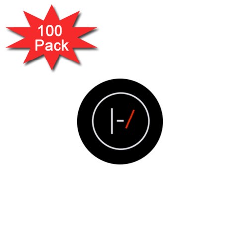 Twenty One Pilots Band Logo 1  Mini Button (100 pack)  from ArtsNow.com Front