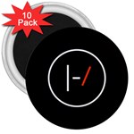 Twenty One Pilots Band Logo 3  Magnet (10 pack)