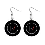 Twenty One Pilots Band Logo 1  Button Earrings