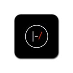 Twenty One Pilots Band Logo Rubber Square Coaster (4 pack)