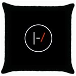 Twenty One Pilots Band Logo Throw Pillow Case (Black)