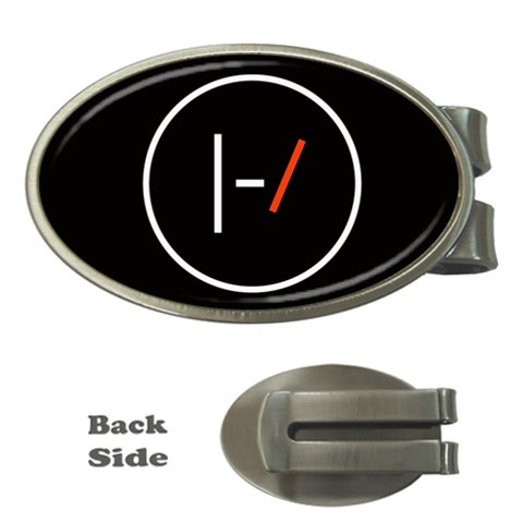 Twenty One Pilots Band Logo Money Clip (Oval) from ArtsNow.com Front