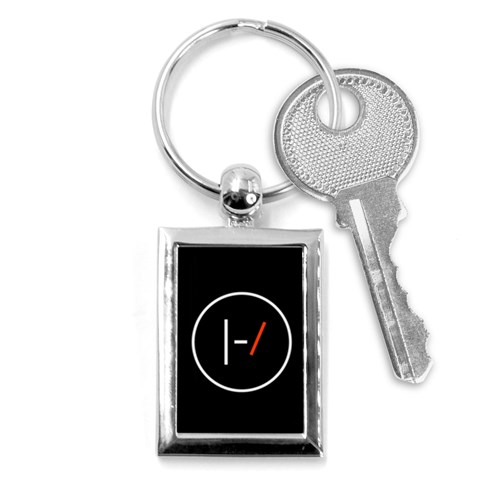 Twenty One Pilots Band Logo Key Chain (Rectangle) from ArtsNow.com Front