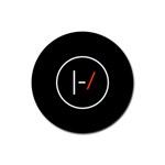 Twenty One Pilots Band Logo Rubber Coaster (Round)